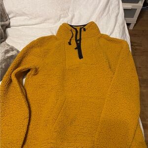 Men's Mustard Yellow Fleece Sweater